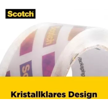 3M Scotch 195-EF transparent pakketape, 48 mm x 20,3 m