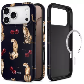 TECH-PROTECT Lamano MagSafe-cover til iPhone 17 Pro Max / 18 Pro Max - Midnight Cherry