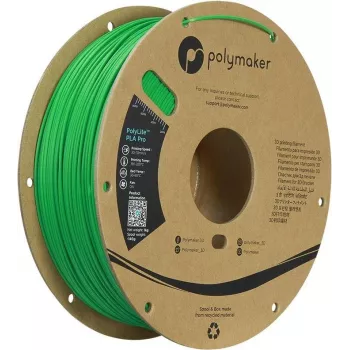 Polymaker PolyLite PLA Pro filament 1,75 mm 1 kg grøn høj stivhed slagstyrke PA07008