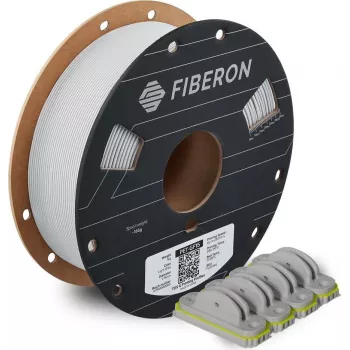 Polymaker Fiberon PET-GF15 1,75 mm lysegrå 0,5 kg 3D-printer-filament (FL02004)