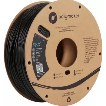 Polymaker PolyLite LW-PLA filament 1,75 mm 750 g sort PA08001