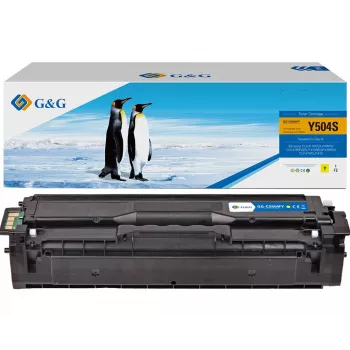 G&G kompatibel tonerkassette til Samsung CLT-Y504S / HP SU502A - gul, 1800 sider (14458)