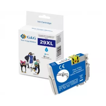 G&G XL cyan blækpatron til Epson 29XL/T2992/C13T29924012 (14663)