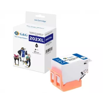 G&G XL blækpatron kompatibel med Epson 202XL sort (15175)