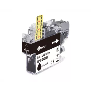 G&G kompatibel Brother LC422BK sort blækpatron (550 sider) - 20580