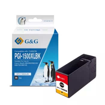 G&G Ninestar kompatibel Canon PGI-1500XLBK sort high yield blækpatron (9350)