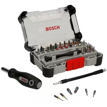 Bosch Præcisions-skruevriderbit-sæt Display, 5 sæt med 33 dele (165 i alt), S2-stål, 1/4 inch Sekskant, PH/PZ/S/H/T bits, Magnetisk holder, Salgsdisplay 2607002837,0