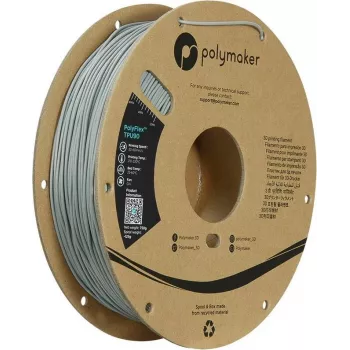 Polymaker PolyFlex TPU90 fleksibelt TPU-filament 1,75 mm 750 g grå PD02003