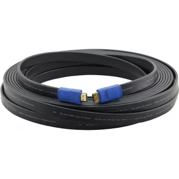 Kramer C-HM/HM/FLAT/ETH-25 high-speed HDMI-kabel med Ethernet, 7,6 m, fladt, dobbeltskærmet, sort 97-01014025