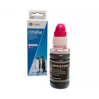 G&G EcoTank blækflaske Magenta Kompatibel med Epson 104 (70ml)