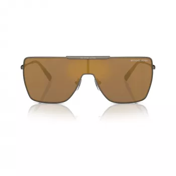Michael Kors Men's MK1152-1001F9 Pilot Sunglasses, Black Frame, Grey Lenses, 58-17-145 mm