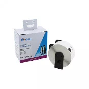 G&G hvide termodirekte adresseetiketter 38 x 90 mm, 400/rulle, kompatibel med Brother DK-11208 ET-B-G-11208