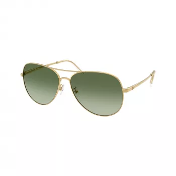 Tory Burch dame TY6114-33438E firkantede solbriller, mørk Havana-stel, brune gradientglas, 60mm