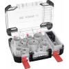 Bosch 2608594426 Progressor til træ og metal 11-delt hulsavssæt (20-76 mm) med Power Change-adaptere og pilotbor