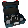 Bosch Progressor til træ og metal hulsavssæt, 7-dele, 20-114 mm diameter, Power Change-fatning, HSS bi-metal, med kuffert 2608594431