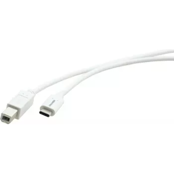 Kramer Electronics C-USB/CB-6 USB 2.0-kabel, USB-C han til USB-B han, 1,8 m, hvid 96-02357106