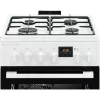 Electrolux LKK560232W fritstående gaskomfur med elovn, 58 L, hvid