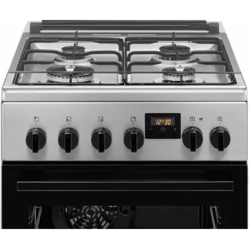Electrolux LKK540232X 50cm Freestanding Gas Cooker with Electric Oven, Stainless Steel