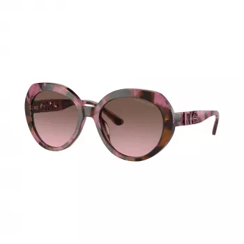 Michael Kors MK2214U39989T Women's Square Acetate Sunglasses, Dark Tortoise Frame, Brown Gradient Lenses, 56mm