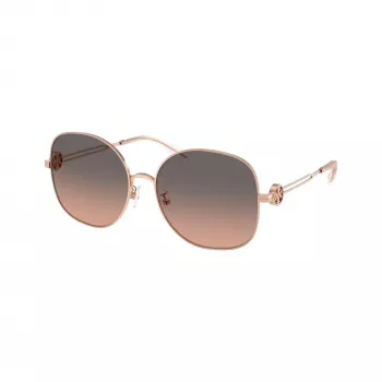 Tory Burch TY6112-3358G9 dame-solbriller, Havana-stel, brune gradientglas, 56 mm