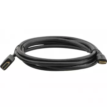 Kramer C-HM/HM/A-C-6 High-Speed HDMI-kabel med Ethernet, Mini HDMI Type-C han til HDMI Type-A han, 1,8 m, sort 97-01115006