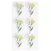 Artoz 3D blomster papirklistemærker, 6 stk., selvklæbende, forskellige blomstermotiver til kreativt arbejde, scrapbooking, kortlavning, dekoration, flerfarvet, mat overflade 185600-222