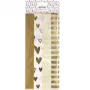 ARTOZ dekorativt silkepapir prikker guld/hvid 50 x 70 cm (144500-76)