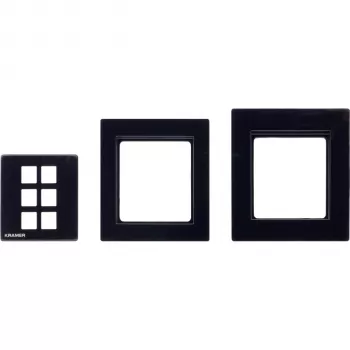 Kramer Electronics RC-206/RC-306 EU Panel Set 80/86 (B) – sort ramme- og frontpladesæt til EU-version af RC-206/RC-306 30-00020599