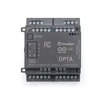 Arduino Pro Opta Ext D1608E udvidelsesmodul, 16 programmerbare spændingsindgange, 8 elektromekaniske relæer 250 V AC 6 A (AFX00005)