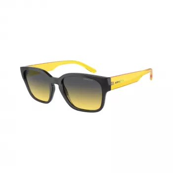 Arnette AN4325-27862Q unisex firkantede solbriller, gråt stel, grå polycarbonatglas, 54-19-145 mm