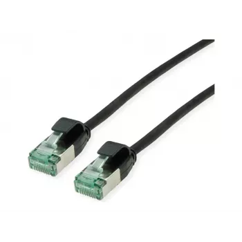 ROLINE RM U/FTP Cat.6A/Class EA SLIM patchkabel, sort, 5 m 21.45.3357
