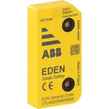ABB berøringsfri sikkerhedskontakt EVA General Code, RFID, 2 x OSSD, M12 8-polet, IP67/IP69K 2TLA020046R0800