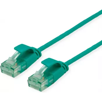 ROLINE RM UTP patchkabel Cat.6A/Class EA Slim grøn 0,3m 21.45.3431
