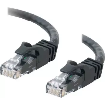 Cables2Go 0,5m Cat6 UTP Ethernet-patchkabel, sort, snagless, PVC-kappe 83405