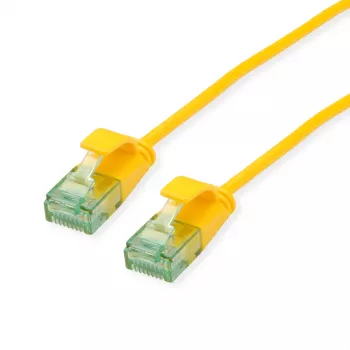 ROLINE RM UTP patchkabel Cat.6A Class EA Slim gul 0,3m 21.45.3421