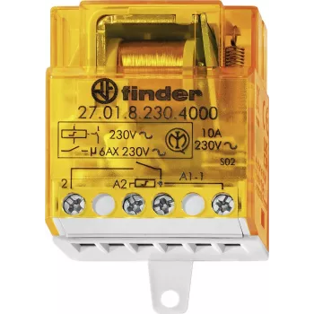 Finder 27 serie impulsrelæ 1 NO 10 A 230 V AC DIN-skinne 27.01.8.230.4000