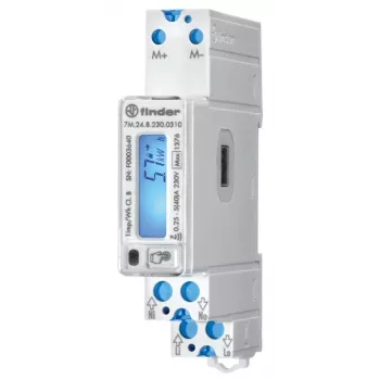 Finder 7M.24.8.230.0310 Enfaset digital vekselstrøms-energimåler 40 A MID-konform