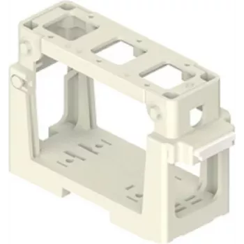 ILME COB03/3BC Module Holder for 3x 21.21 mm Inserts, Thermoplastic, Black