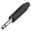 Neutrik NP2XX-NI-0 6,35 mm 2-polet jackstik, forniklede kontakter, loddeforbindelse