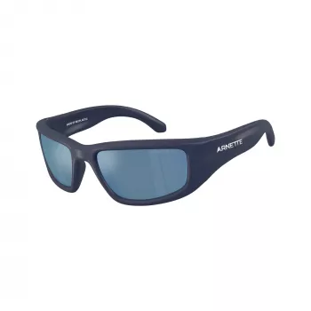 Arnette AN4358 275922 herre-rektangel-solbriller, matsort stel, grå glas, 58mm