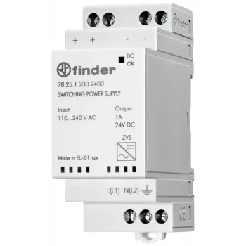 Finder 78.25.1.230.2400 DIN-skinne strømforsyning 24 V DC 1 A 25 W