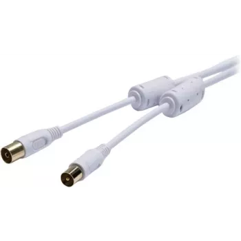Vivanco SAT-antennekabel 10 m hvid VVAN75FEDBGW