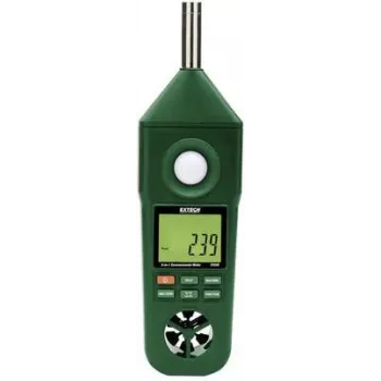 Extech EN300 5-in-1 Environmental Meter: Anemometer, Hygrometer, Light Meter, Thermometer, Sound Level Meter