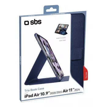 SBS Book Pro folio cover til iPad Air 11 inch 2024 / 10,9 inch 2022 & 2020 - blå TABKPROIPAIR10924B