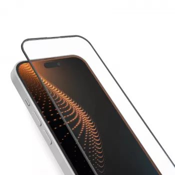 SBS Mobile panserglas skærmbeskyttelsesfilm til Apple iPhone 16 / iPhone 15 / iPhone 15 Pro - 9H hårdhed, ridsefri, oleofob, blærefri, 1-pak TED3OSCRGLIP1661