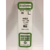 Evergreen polystyrol-L-profil 350 x 4 x 4 mm, 3 stk., hvid