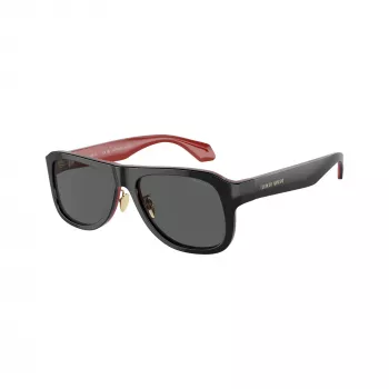 Giorgio Armani herre-solbriller firkantet AR8209 6069B1 matsort mørkegrå 54 mm