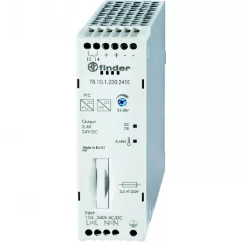 Finder 78.1D.1.230.2415 DIN-skinne-strømforsyning 24 V/DC 5,4 A 130 W