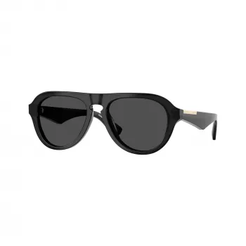 Burberry Men's BE4437U Square Sunglasses, Havana/Dark Grey, 55mm BE4437U411287