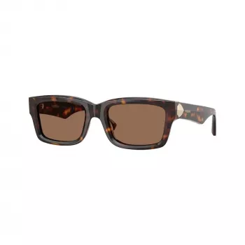 Burberry BE4443-300273 dame cat-eye-solbriller, Havana-stel, brune gradientglas, 55mm